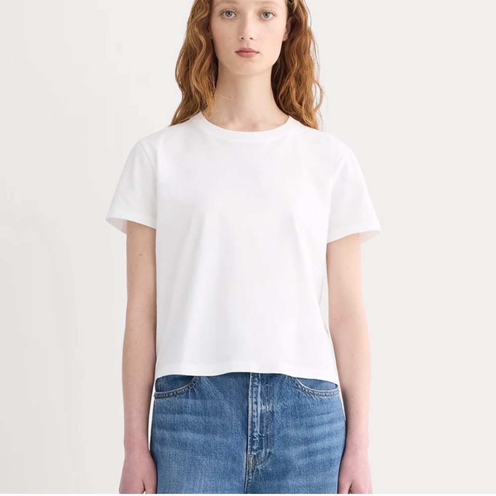 Everlane Box Cut Tee (White)